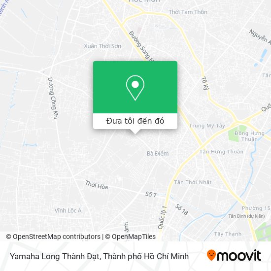 Bản đồ Yamaha Long Thành Đạt