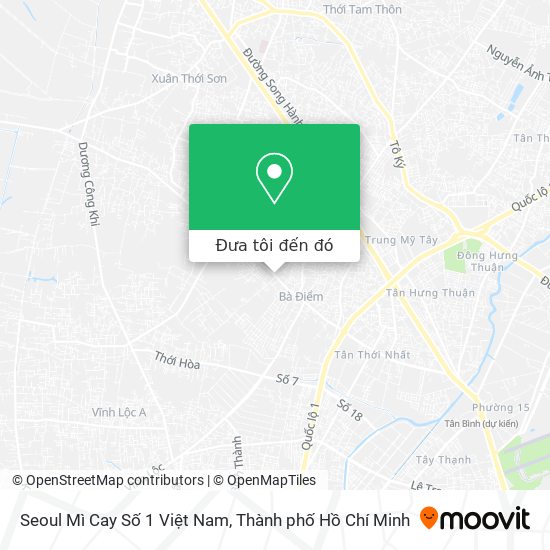 Bản đồ Seoul Mì Cay Số 1 Việt Nam