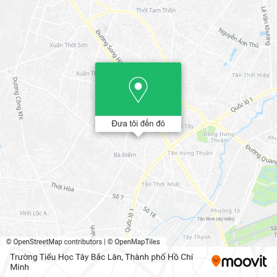 Bản đồ Trường Tiểu Học Tây Bắc Lân