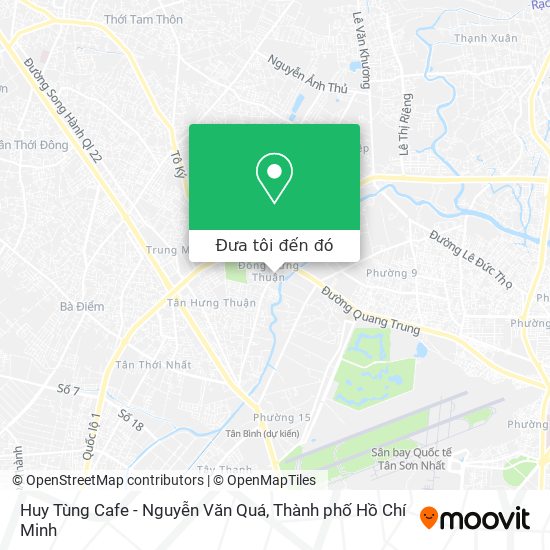Bản đồ Huy Tùng Cafe - Nguyễn Văn Quá