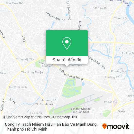Bản đồ Công Ty Trách Nhiệm Hữu Hạn Bảo Vệ Mạnh Dũng