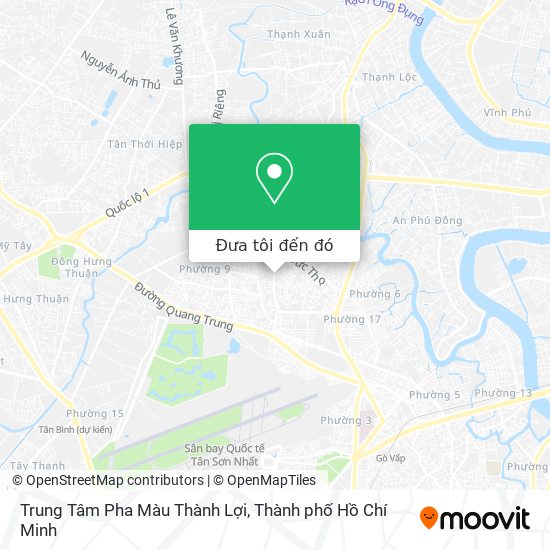 Bản đồ Trung Tâm Pha Màu Thành Lợi