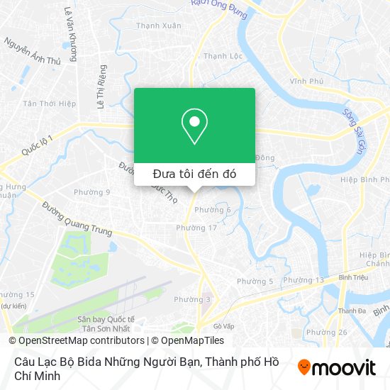 Bản đồ Câu Lạc Bộ Bida Những Người Bạn
