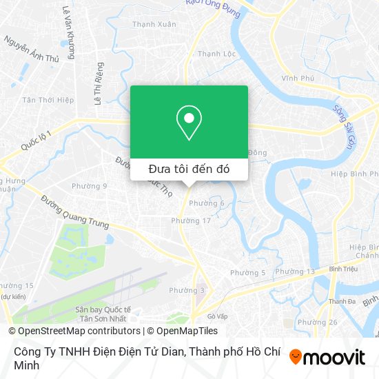 Bản đồ Công Ty TNHH Điện Điện Tử Dian