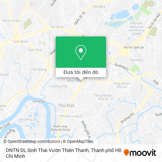 Bản đồ DNTN DL Sinh Thái Vườn Thiên Thanh