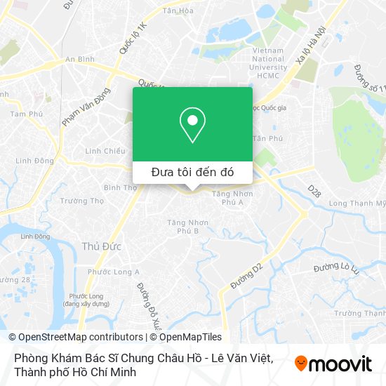 Bản đồ Phòng Khám Bác Sĩ Chung Châu Hồ - Lê Văn Việt