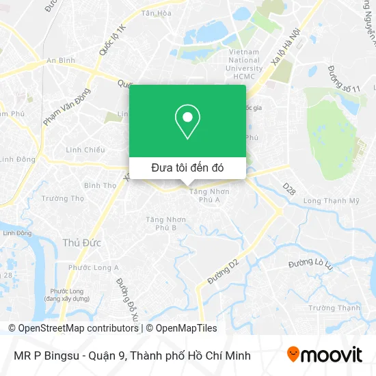 Bản đồ MR P Bingsu - Quận 9