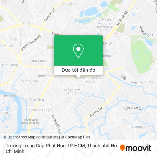 Bản đồ Trường Trung Cấp Phật Học TP. HCM
