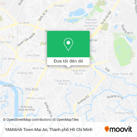 Bản đồ YAMAHA Town Mai An