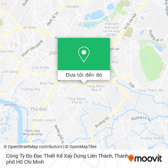 Bản đồ Công Ty Đo Đạc Thiết Kế Xây Dựng Liên Thành