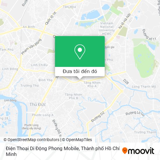 Bản đồ Điện Thoại Di Động Phong Mobile