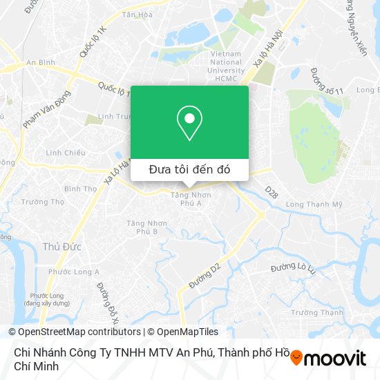 Bản đồ Chi Nhánh Công Ty TNHH MTV An Phú