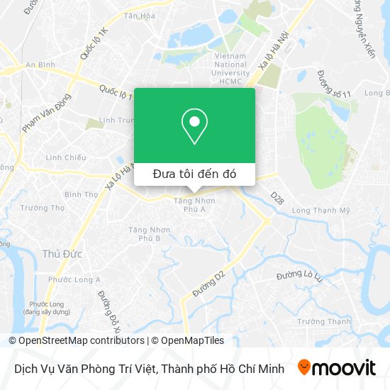 Bản đồ Dịch Vụ Văn Phòng Trí Việt