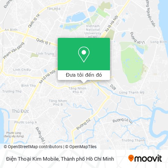 Bản đồ Điện Thoại Kim Mobile