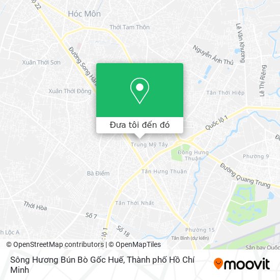 Bản đồ Sông Hương Bún Bò Gốc Huế