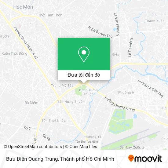 Bản đồ Bưu Điện Quang Trung