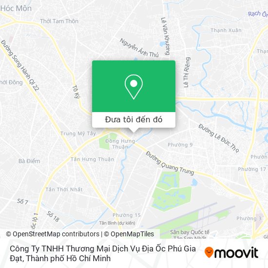 Bản đồ Công Ty TNHH Thương Mại Dịch Vụ Địa Ốc Phú Gia Đạt