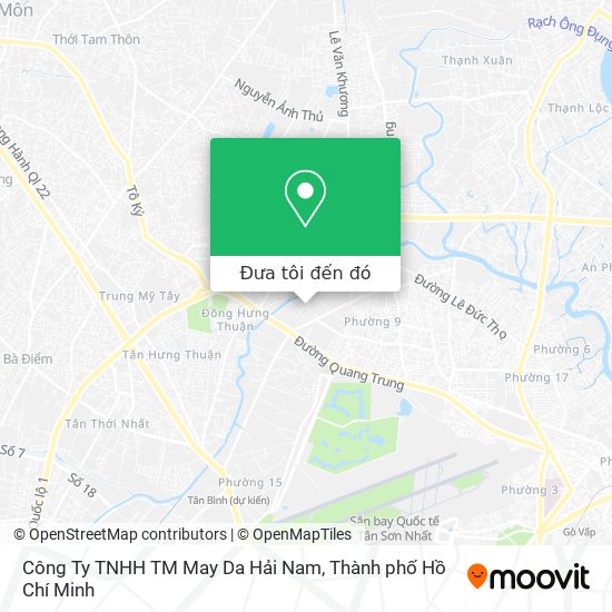 Bản đồ Công Ty TNHH TM May Da Hải Nam
