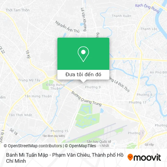 Bản đồ Bánh Mì Tuấn Mập - Phạm Văn Chiêu
