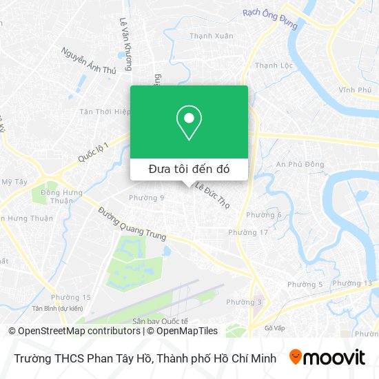 Bản đồ Trường THCS Phan Tây Hồ