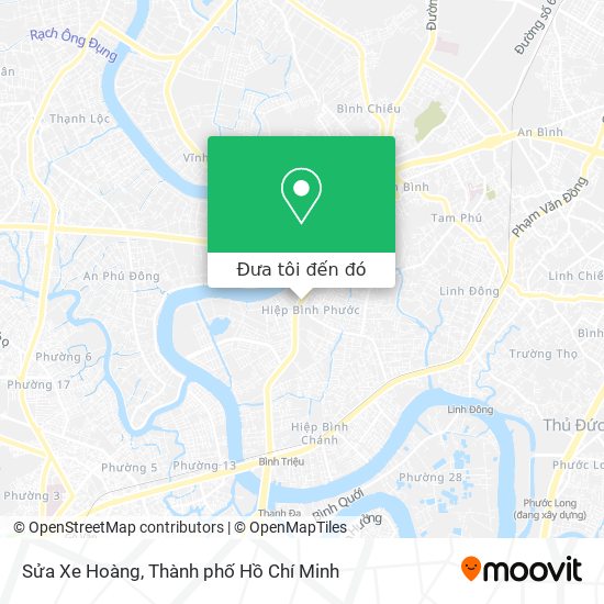 Bản đồ Sửa Xe Hoàng