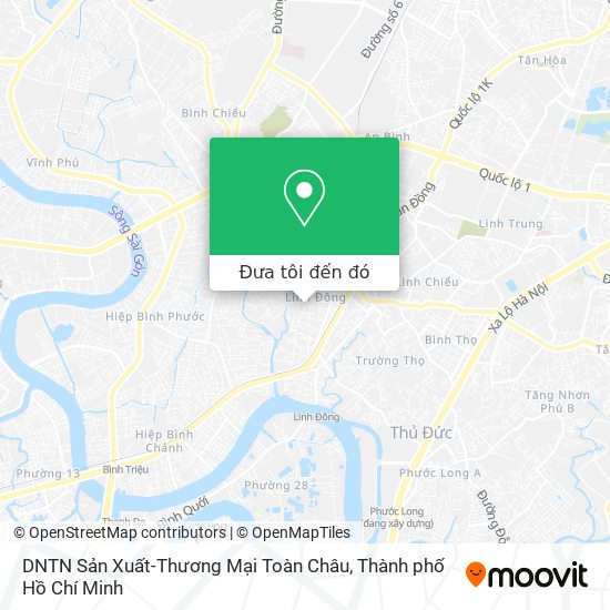 Bản đồ DNTN Sản Xuất-Thương Mại Toàn Châu