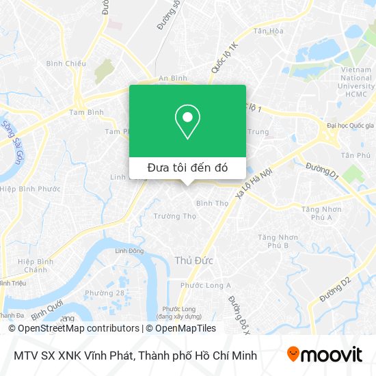 Bản đồ MTV SX XNK Vĩnh Phát