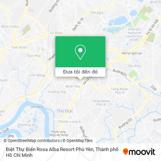 Bản đồ Biệt Thự Biển Rosa Alba Resort Phú Yên