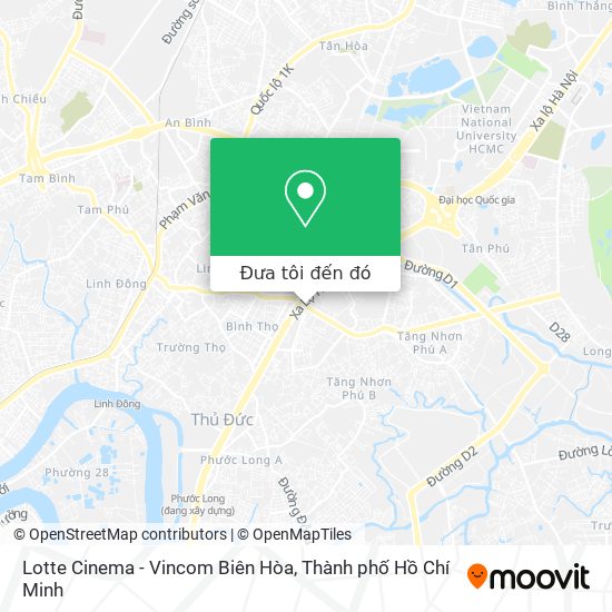 Bản đồ Lotte Cinema - Vincom Biên Hòa