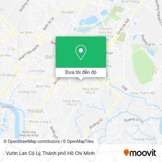 Bản đồ Vườn Lan Cô Lý