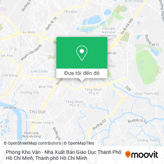 Bản đồ Phòng Kho Vận - Nhà Xuất Bản Giáo Dục Thành Phố Hồ Chí Minh