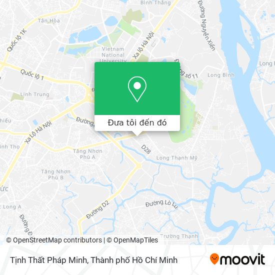 Bản đồ Tịnh Thất Pháp Minh