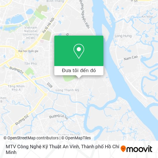 Bản đồ MTV Công Nghệ Kỹ Thuật An Vinh