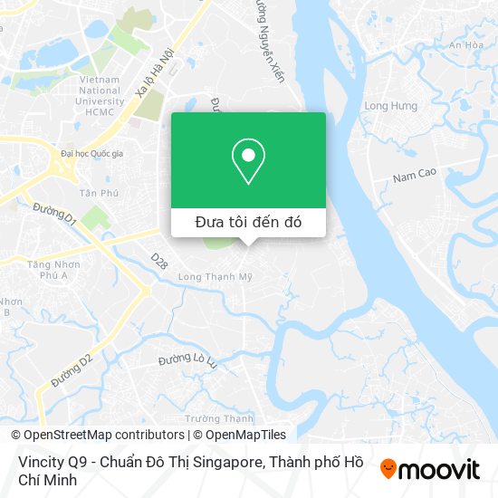 Bản đồ Vincity Q9 - Chuẩn Đô Thị Singapore