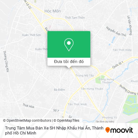 Bản đồ Trung Tâm Mua Bán Xe SH Nhập Khẩu Hai Ẩn