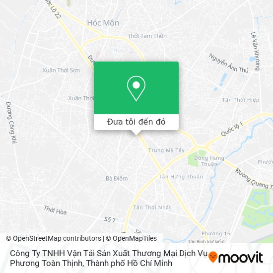 Bản đồ Công Ty TNHH Vận Tải Sản Xuất Thương Mại Dịch Vụ Phương Toàn Thịnh