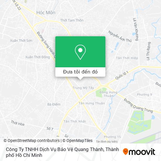 Bản đồ Công Ty TNHH Dịch Vụ Bảo Vệ Quang Thành