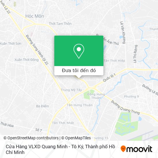 Bản đồ Cửa Hàng VLXD Quang Minh - Tô Ký