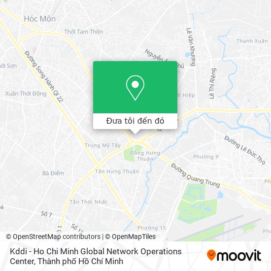 Bản đồ Kddi - Ho Chi Minh Global Network Operations Center