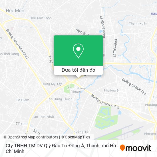 Bản đồ Cty TNHH TM DV Qlý Đầu Tư Đông Á