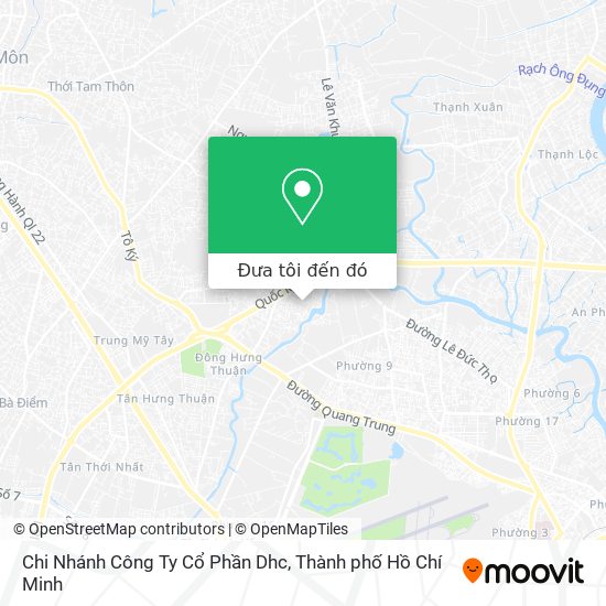Bản đồ Chi Nhánh Công Ty Cổ Phần Dhc