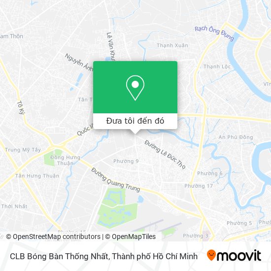 Bản đồ CLB Bóng Bàn Thống Nhất