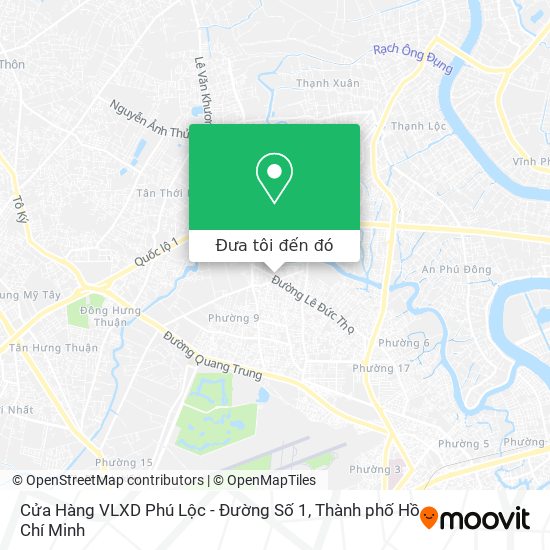 Bản đồ Cửa Hàng VLXD Phú Lộc - Đường Số 1