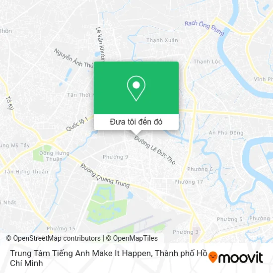 Bản đồ Trung Tâm Tiếng Anh Make It Happen