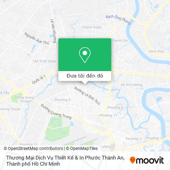 Bản đồ Thương Mại Dịch Vụ Thiết Kế & In Phước Thành An