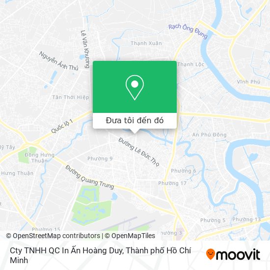 Bản đồ Cty TNHH QC In Ấn Hoàng Duy