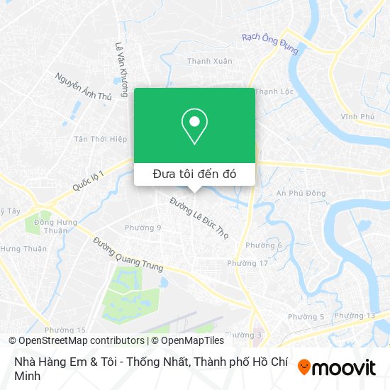 Bản đồ Nhà Hàng Em & Tôi - Thống Nhất