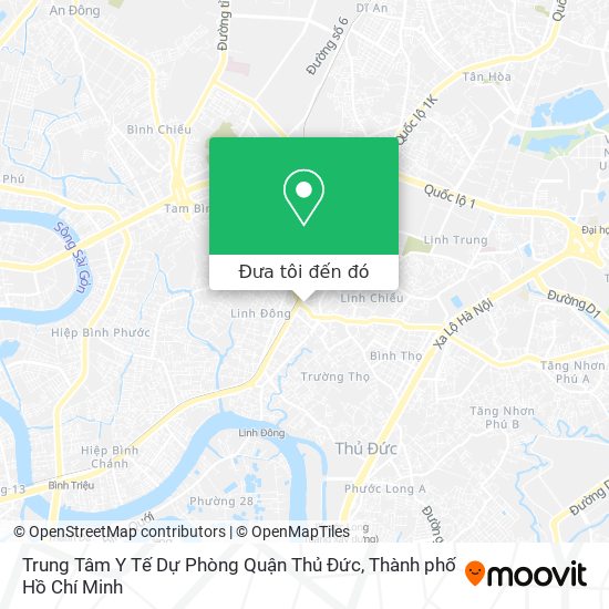 Bản đồ Trung Tâm Y Tế Dự Phòng Quận Thủ Đức