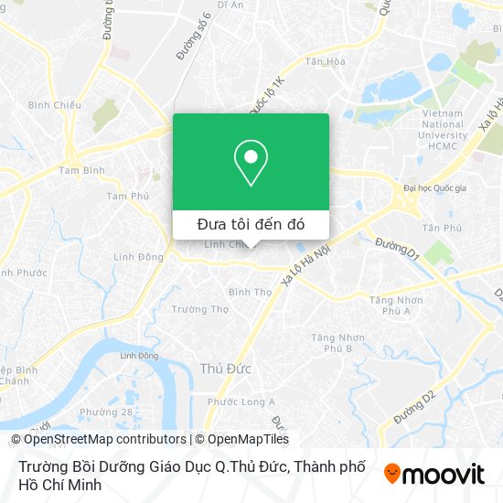 Bản đồ Trường Bồi Dưỡng Giáo Dục Q.Thủ Đức
