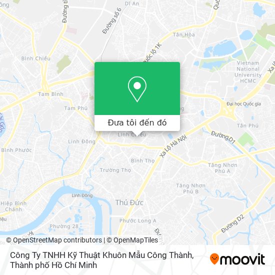 Bản đồ Công Ty TNHH Kỹ Thuật Khuôn Mẫu Công Thành